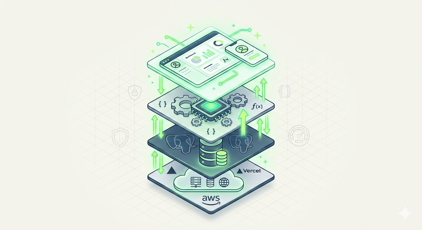 Full-stack delivery: React SPA, Node.js API, Python optimization service